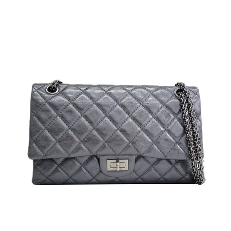 chanel gunmetal bag|2.55 chanel handbag.